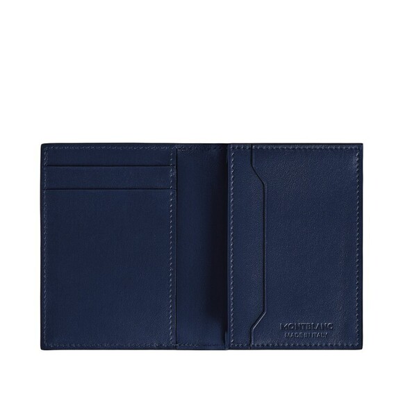 Montblanc Black/Blue Leather Card Holder - NWT